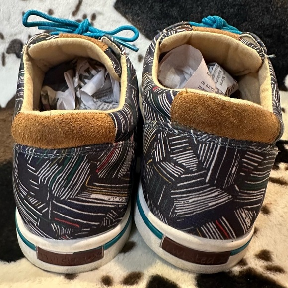 Twisted X Women's Hooey Looper Sneakers Size 9.5 - GREY/MULTI Canvas - Picture 7 of 8